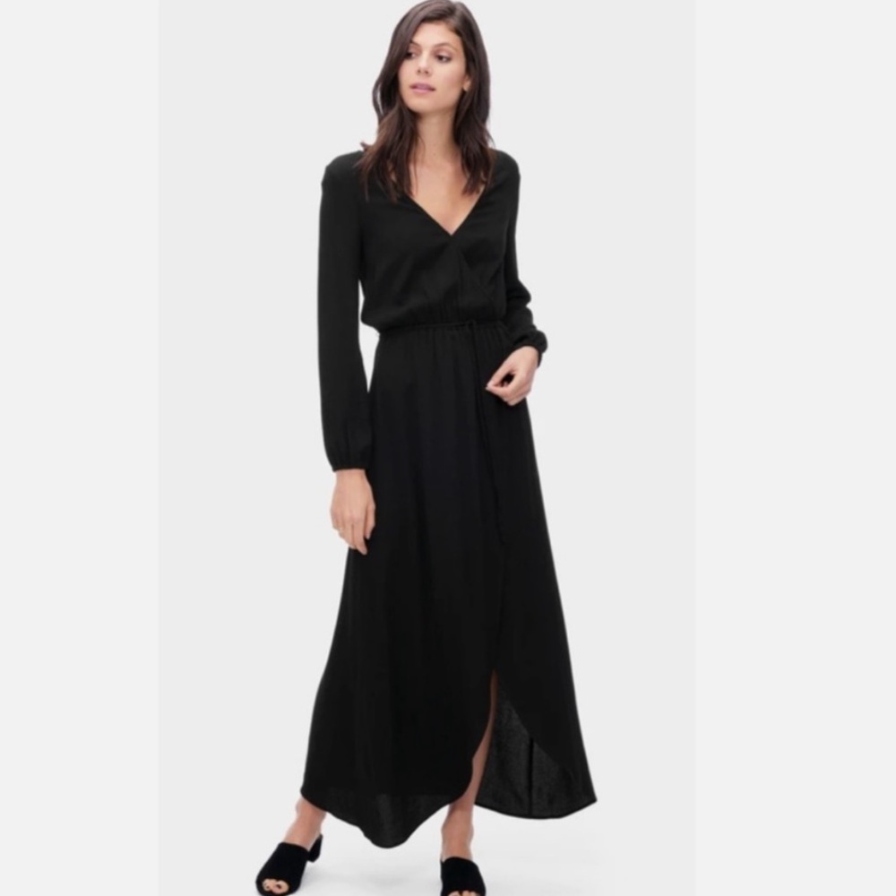 NWT Splendid Women’s Heavy Crepe Wrap Dress - Picture 1 of 11